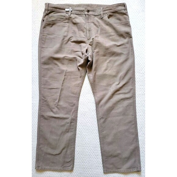 RM Williams Denim Australia Made Jeans Pants Mens 42R Straight Khaki Brown - Picture 2 of 8